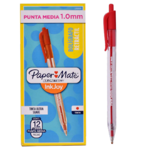 bolÍgrafo retrÁctil punta media 1.0 negro x12 uds. kilomÉtrico (copia)